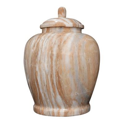 Classic Pink Marble Cremation Urn
